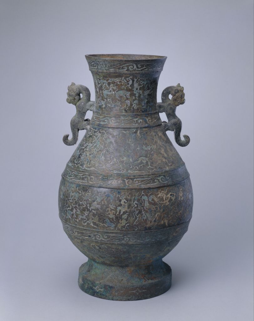 图片[1]-Hunting pot inlaid with red copper-China Archive